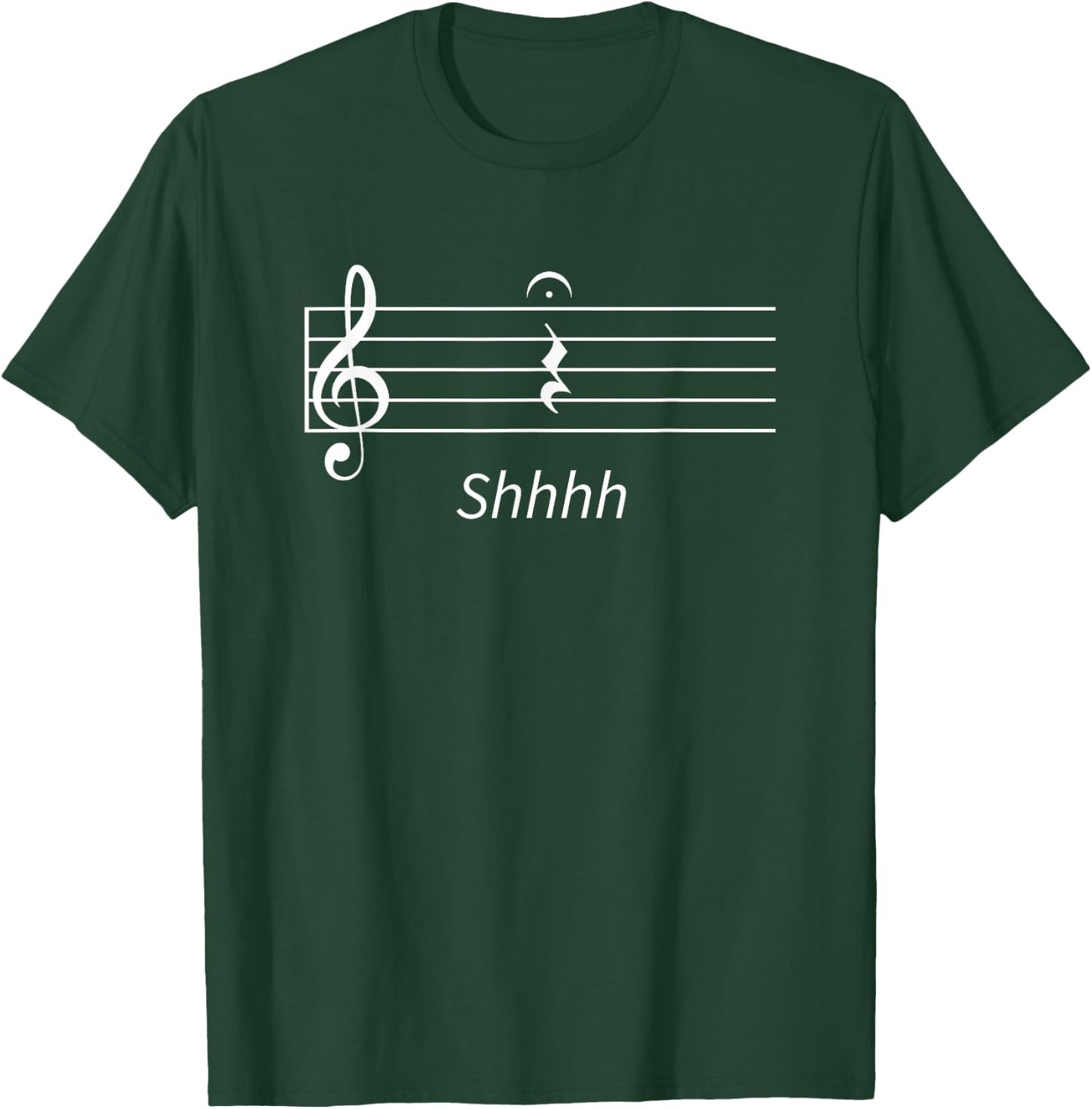 Music Quarter Rest Fermata T-Shirt - T-Shirt | Forest