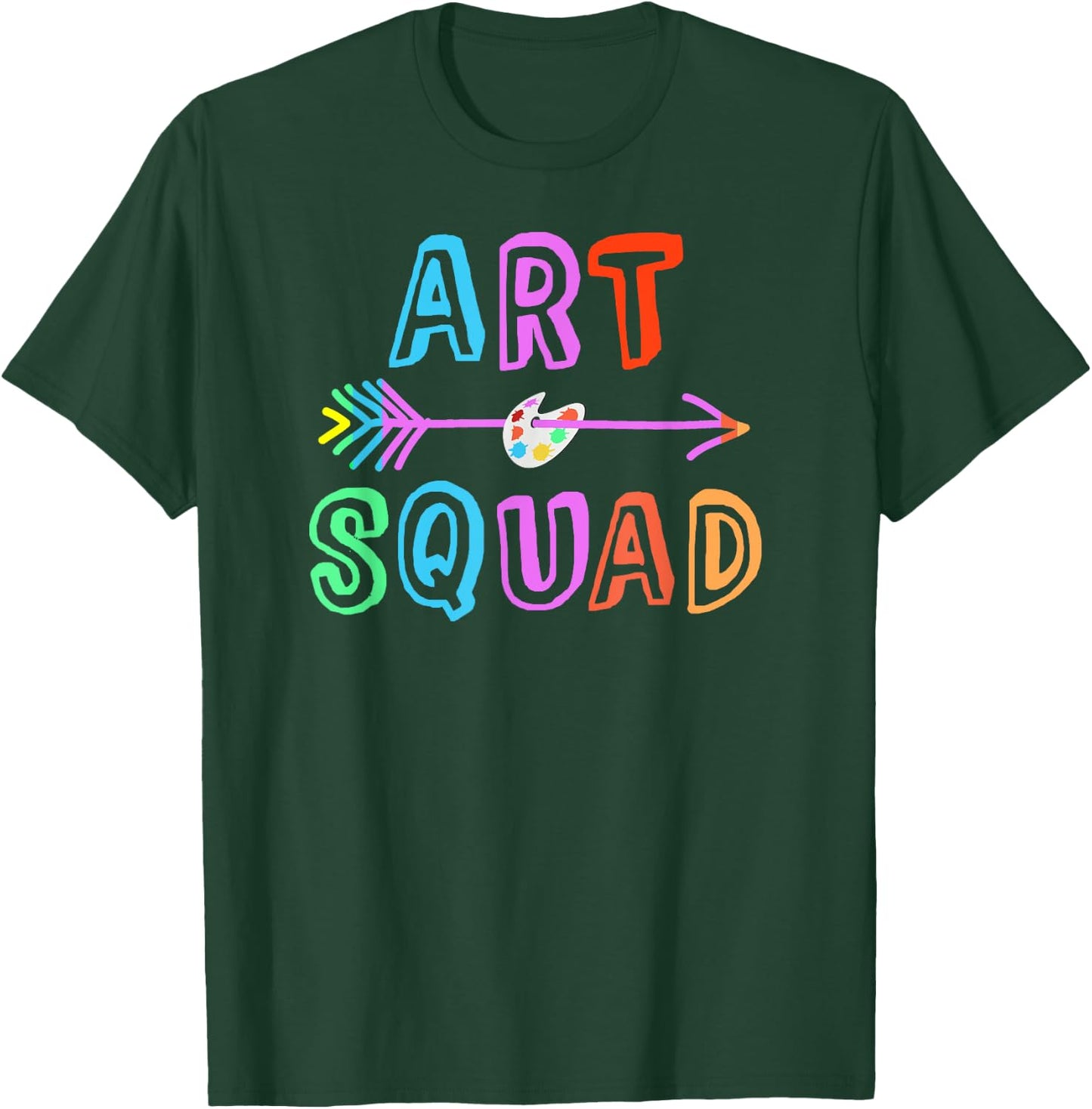 ART SQUAD School Visual Artist Teacher Artistic Student Club Women Girls Kids T-Shirt - T-Shirt | Forest