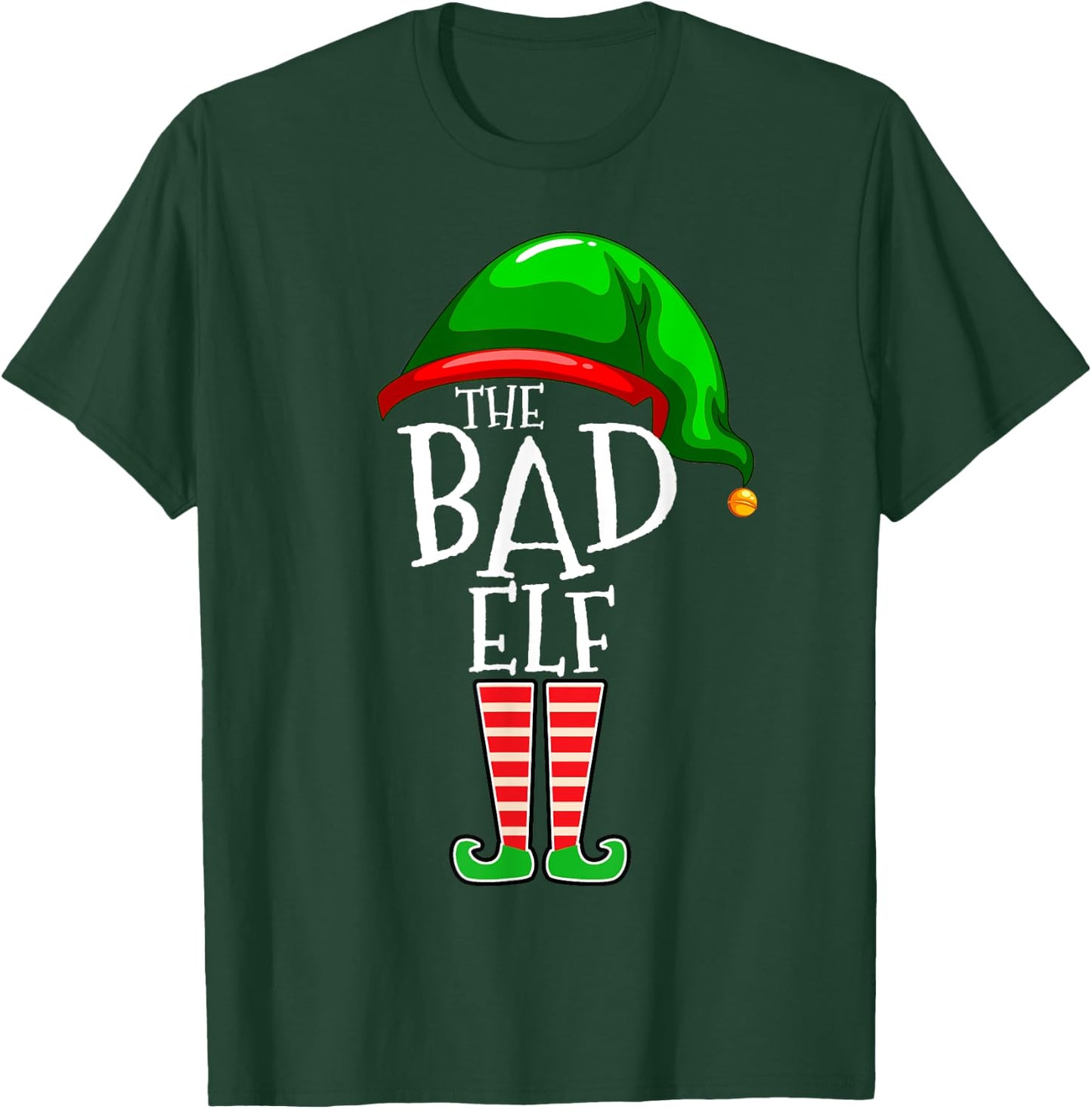 The Bad Elf Group Matching Family Christmas Gift Outfit Set T-Shirt - T-Shirt | Forest