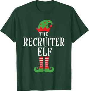 Recruiter Elf Family Matching Group Christmas Gift Funny T-Shirt - T-Shirt | Forest