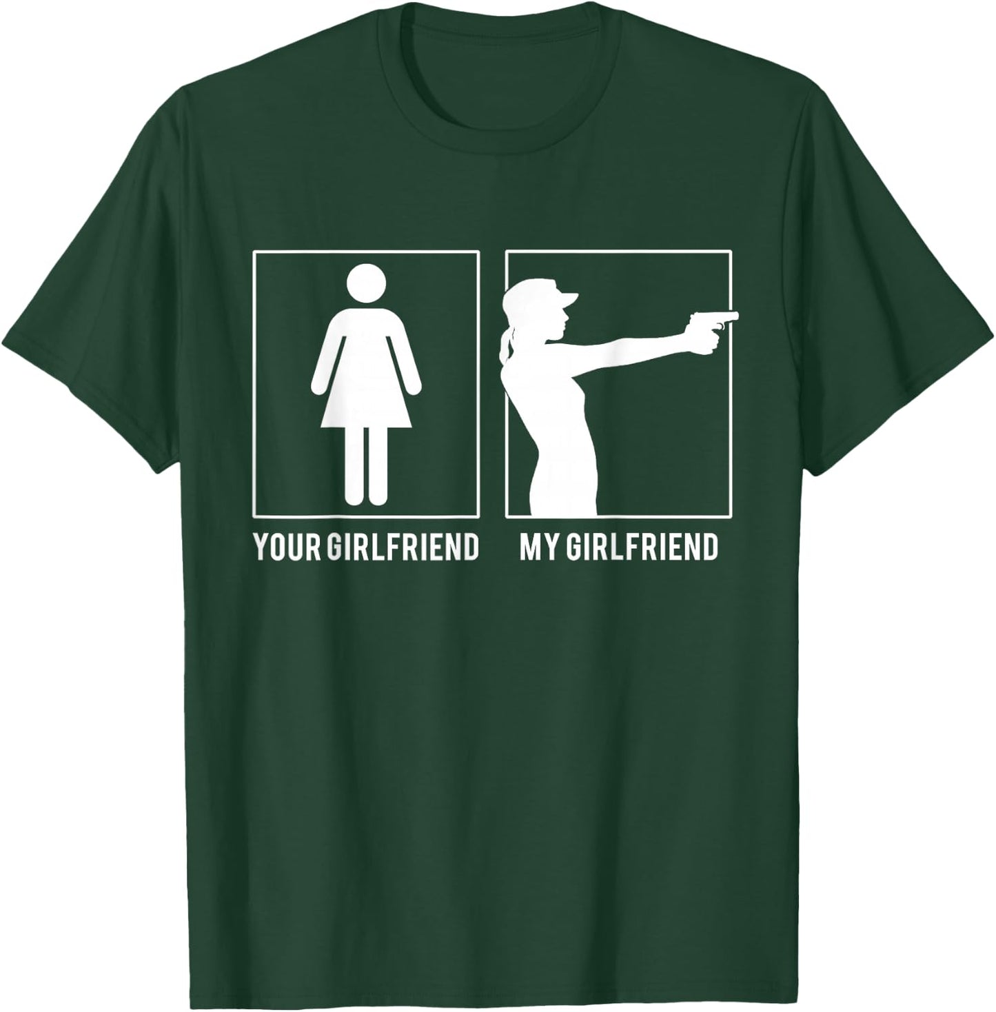 Gun - Your Girlfriend - My Girlfriend T Shirts T-Shirt - T-Shirt | Forest