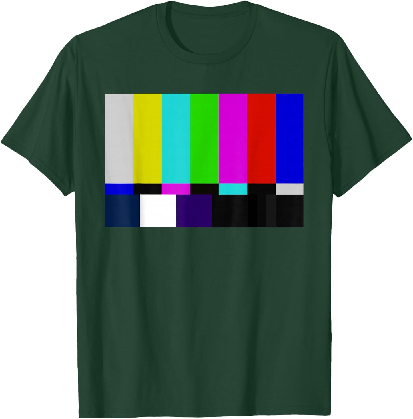 Color Bars TV Test Pattern T Shirt - Television Color Broadc T-Shirt - T-Shirt | Forest