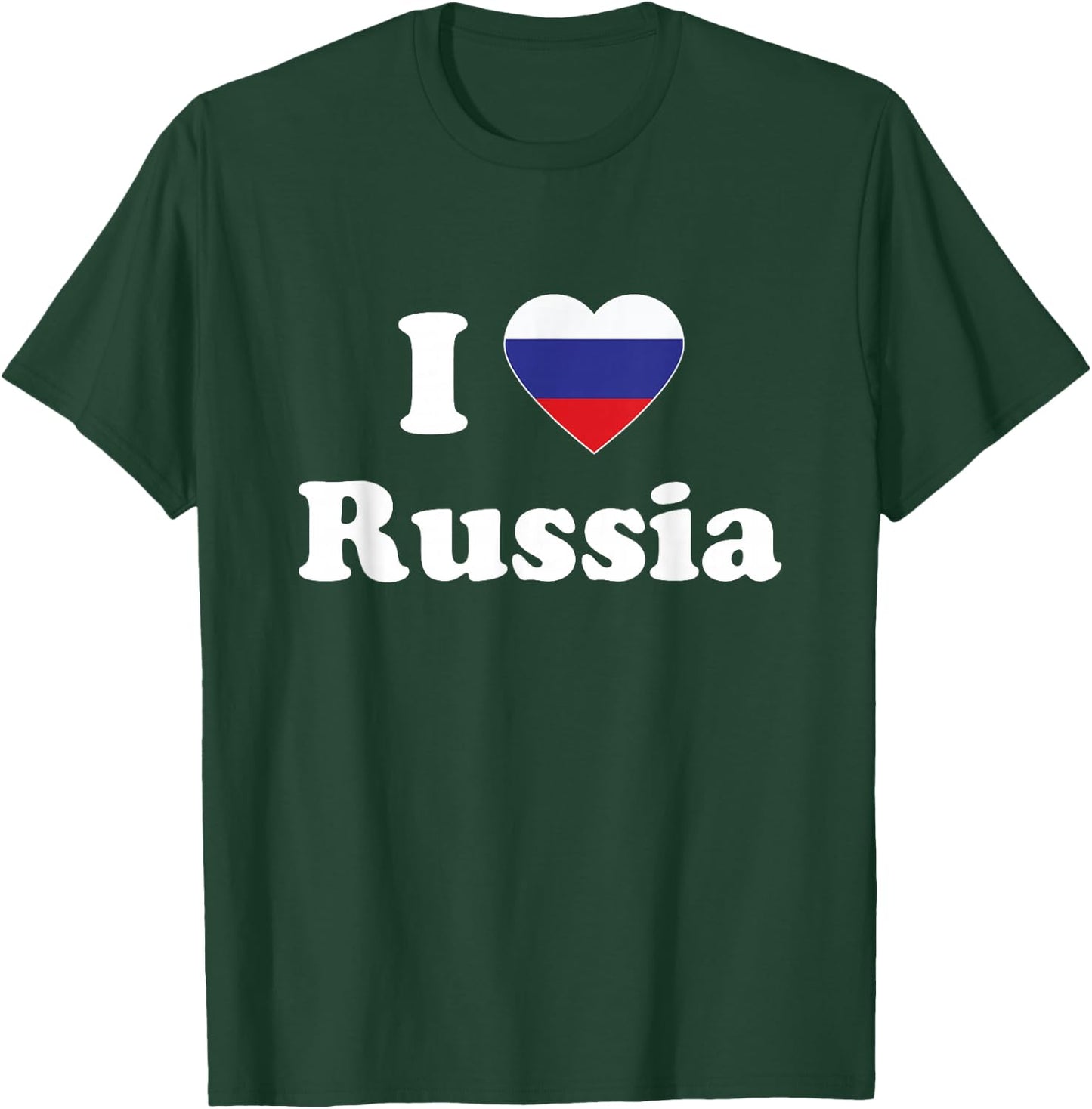 I Love Russia I Heart Russia Russian T-Shirt - T-Shirt | Forest