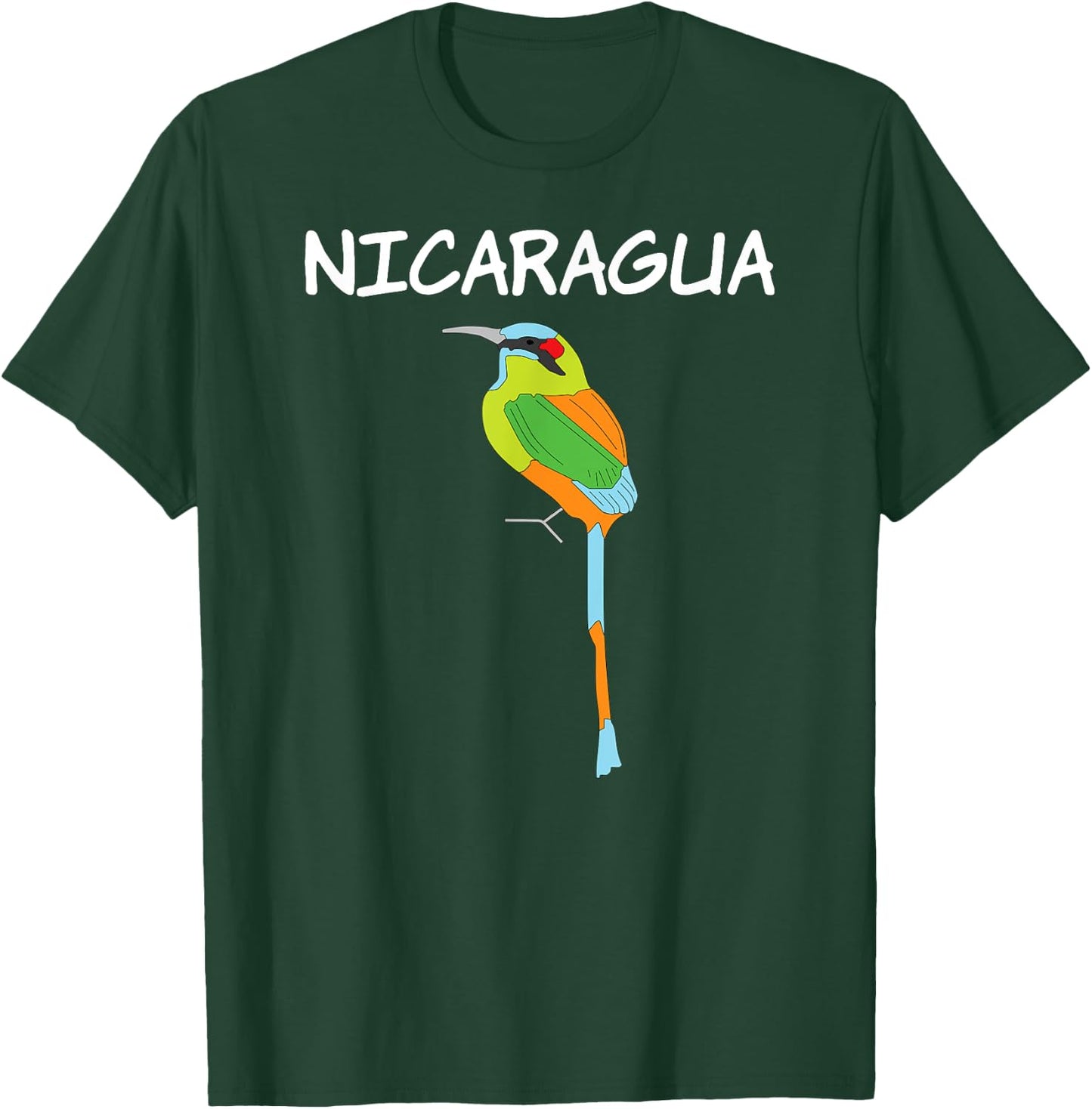 Nicaragua Nicaraguan Bird Central America Guardabarranco T-Shirt - T-Shirt | Forest