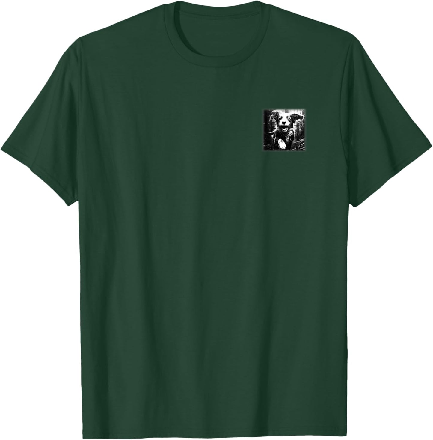 Dogs are My Favorite People (Cute Dog Graphic) (Back Print) T-Shirt - T-Shirt | Forest