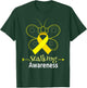 Butterfly Yellow Ribbon Stalking Awareness Shirt Stalking T-Shirt - T-Shirt | Forest