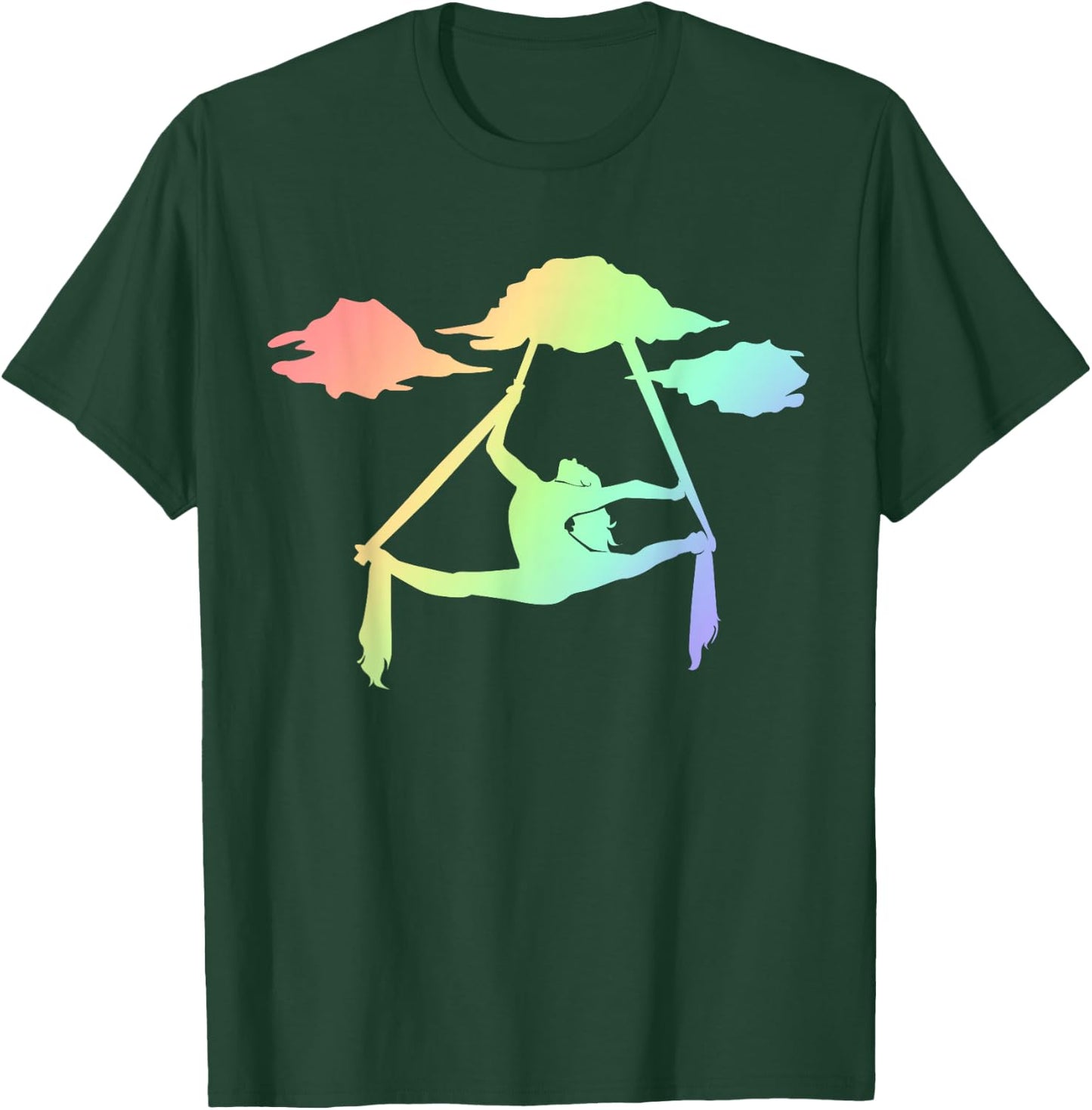 Aerial Silks Rainbow Girls, Trapeze Artist Outfits T-Shirt - T-Shirt | Forest