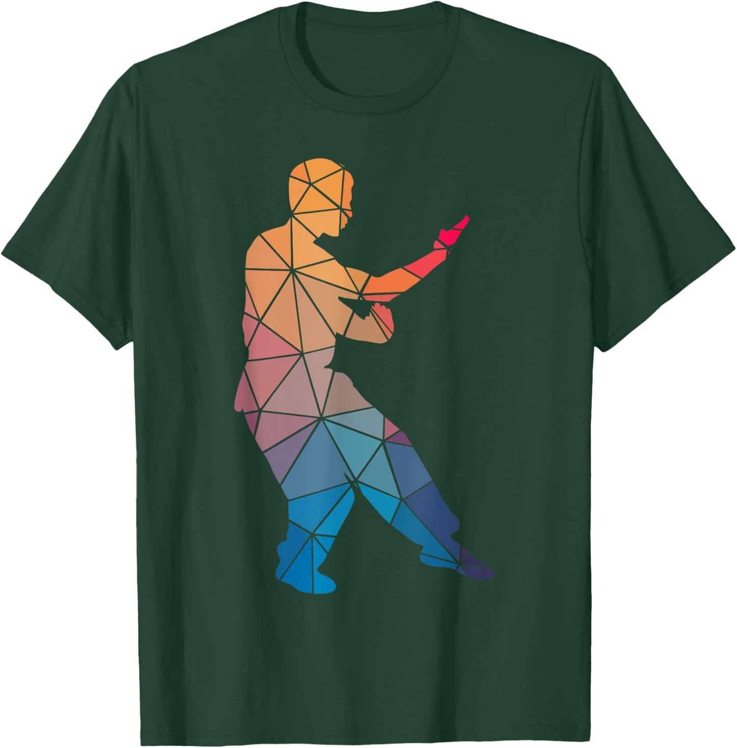 Geometric Cool Kung Fu Shape Gift T-Shirt - T-Shirt | Forest