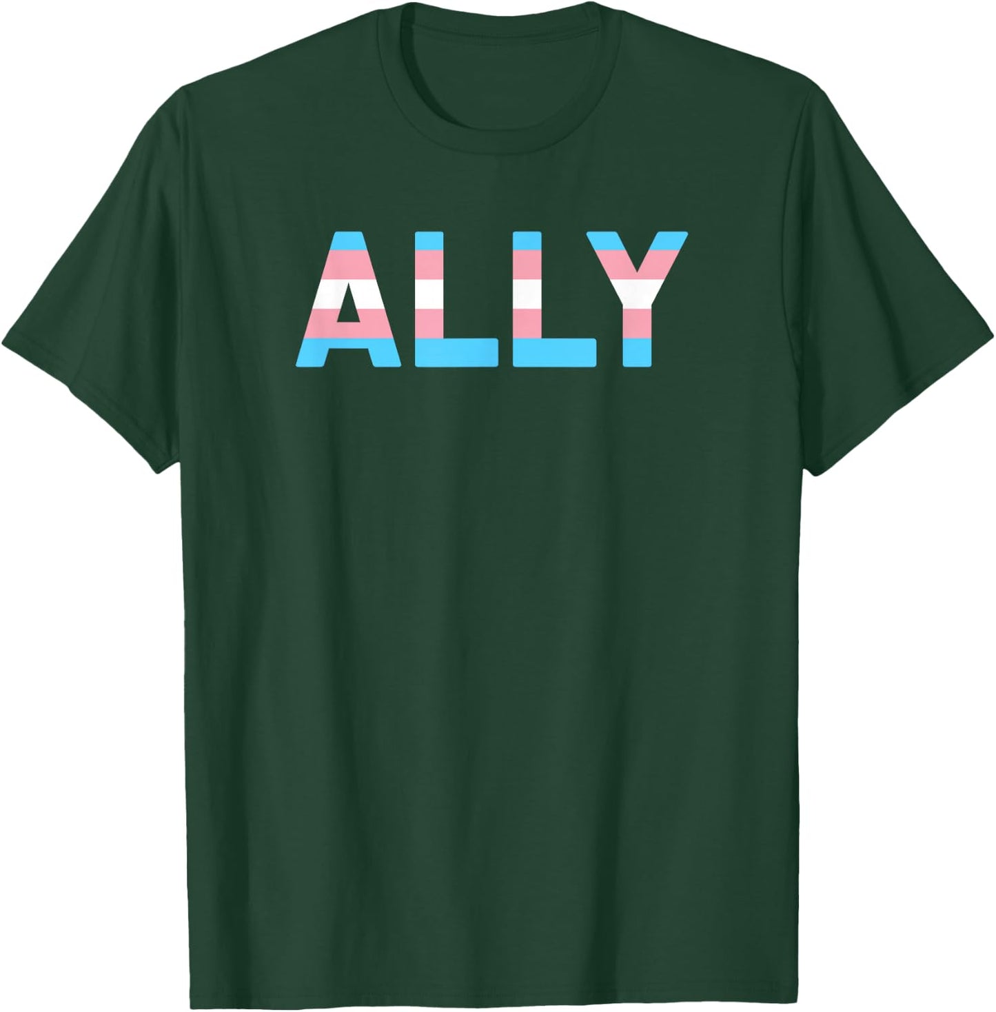 Trans Ally Shirt Support Transgender Pride Parade T-Shirt - T-Shirt | Forest
