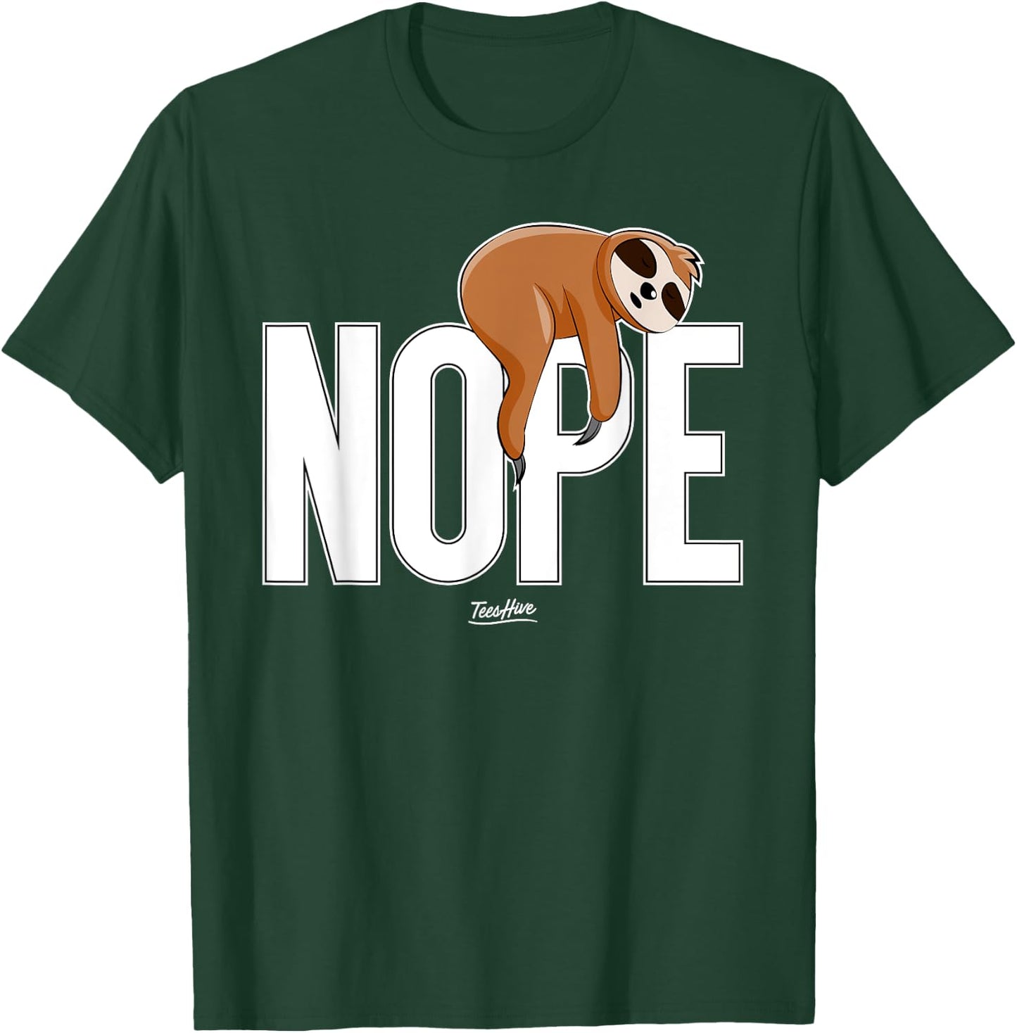 Men Nope Sloth T-Shirt - T-Shirt | Forest