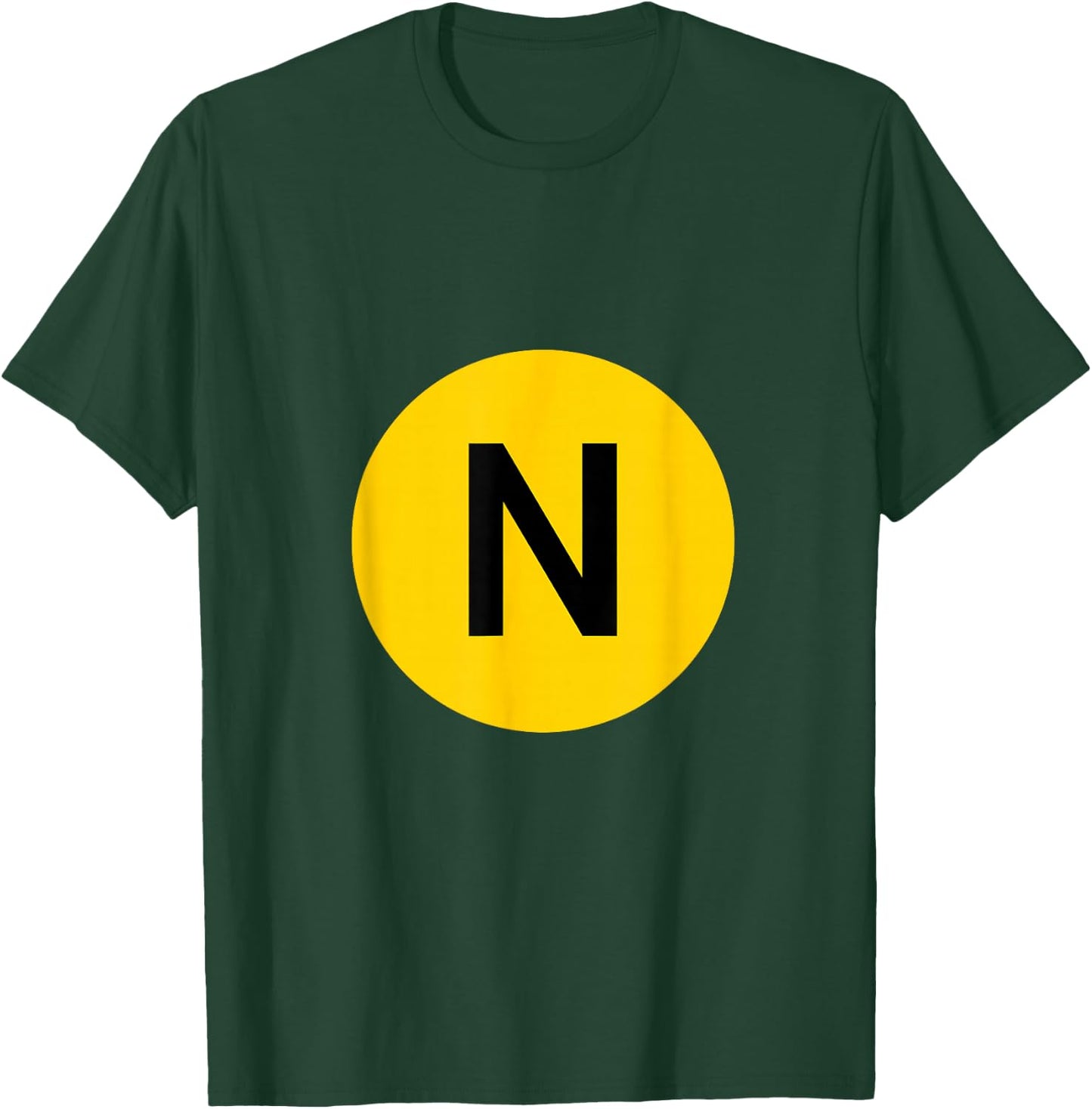 N Line - NYC Subway Train - Broadway T-Shirt - T-Shirt | Forest