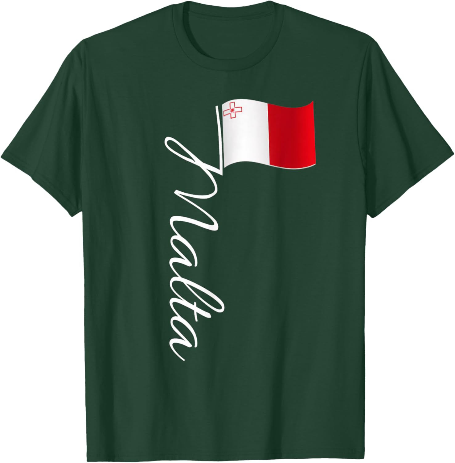 Malta Flag Maltese Roots Maltese Flag Malta T-Shirt - T-Shirt | Forest