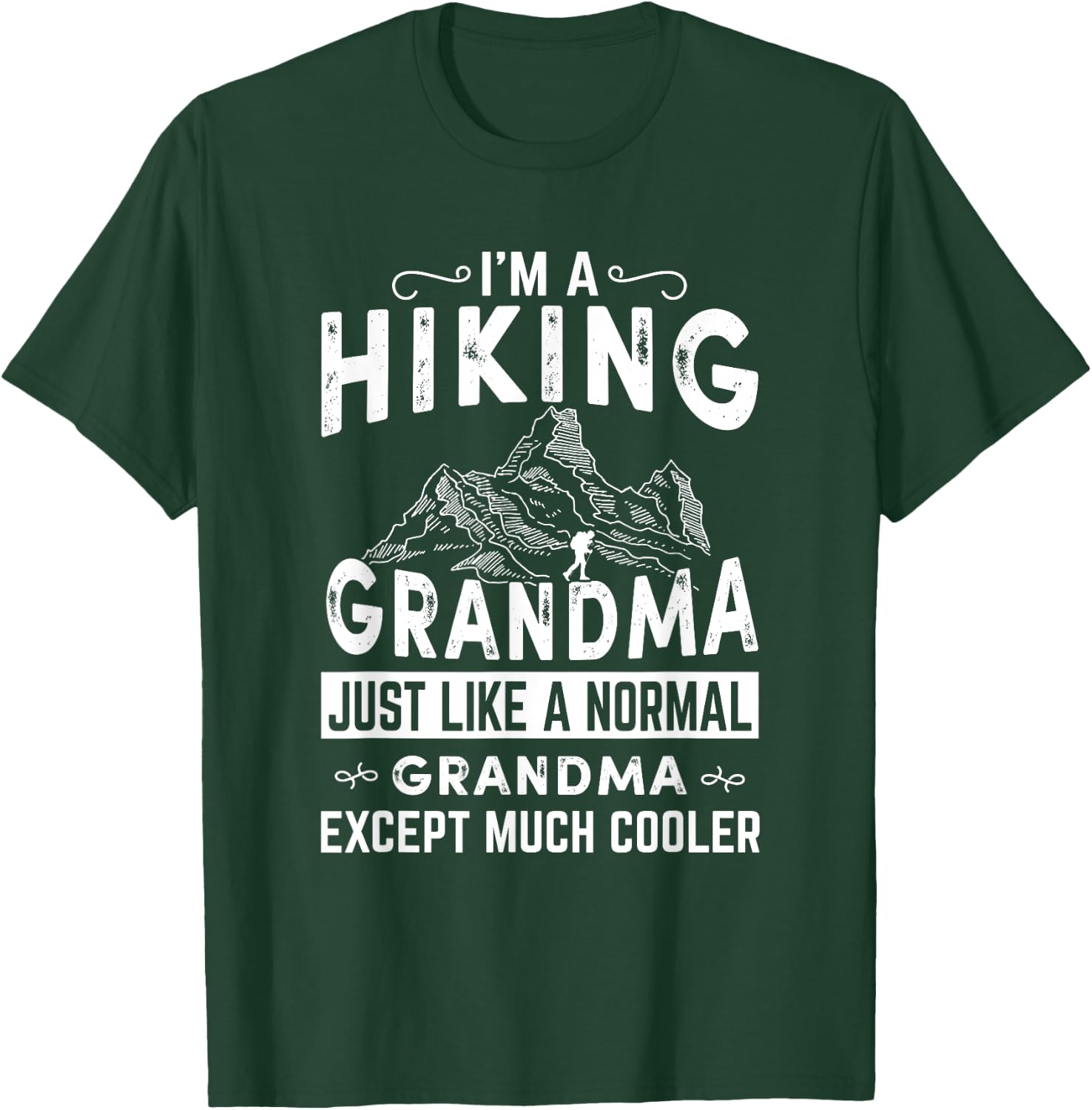 Fun Hiking Cool Grandma T Shirt - walking, Grandmother T-Shirt - T-Shirt | Forest
