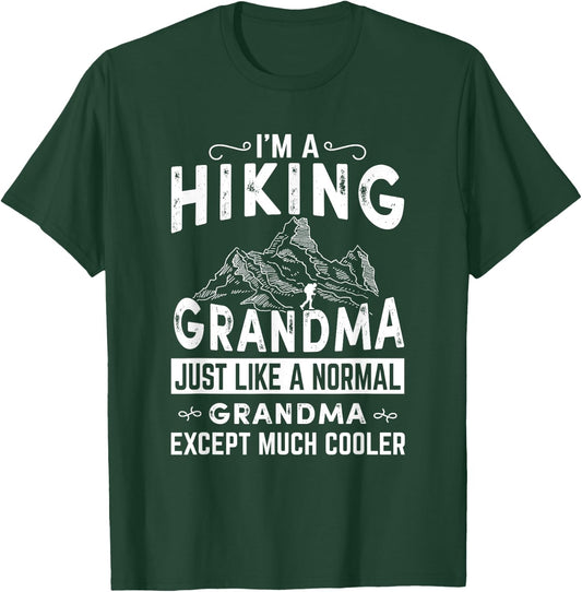 Fun Hiking Cool Grandma T Shirt - walking, Grandmother T-Shirt - T-Shirt | Forest