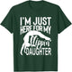 I'm Just Here For My Flippin' Daughter Gymnastics Mom Dad T-Shirt - T-Shirt | Forest