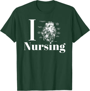 I Heart Nursing T-Shirt - T-Shirt | Forest