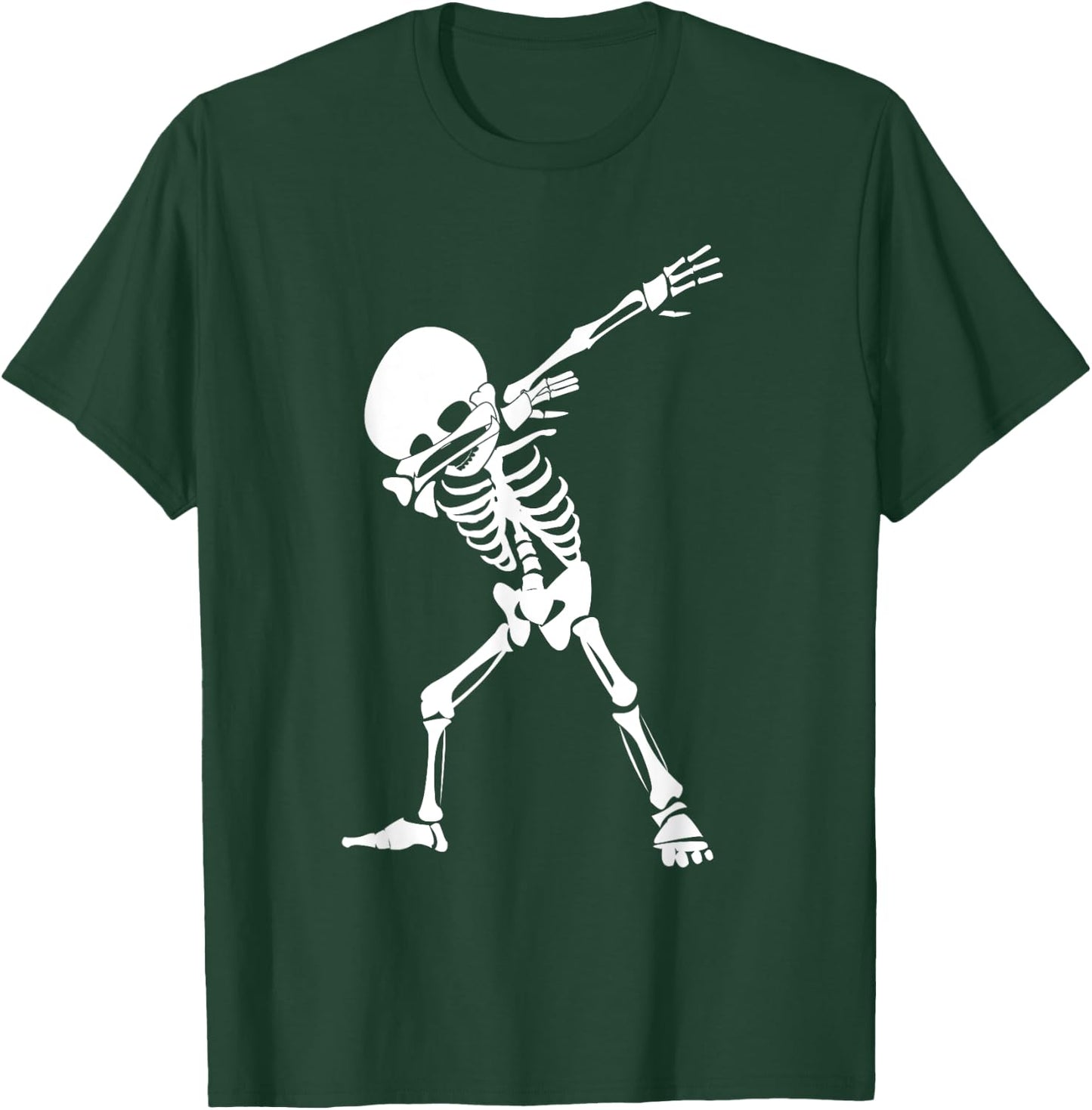Dabbing Skeleton Shirt - Funny Halloween Dab Skull T-Shirt - T-Shirt | Forest