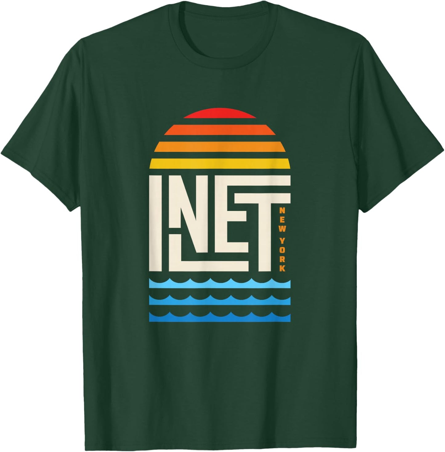 Inlet New York Adirondacks Fourth Lake Sunset T-Shirt - T-Shirt | Forest