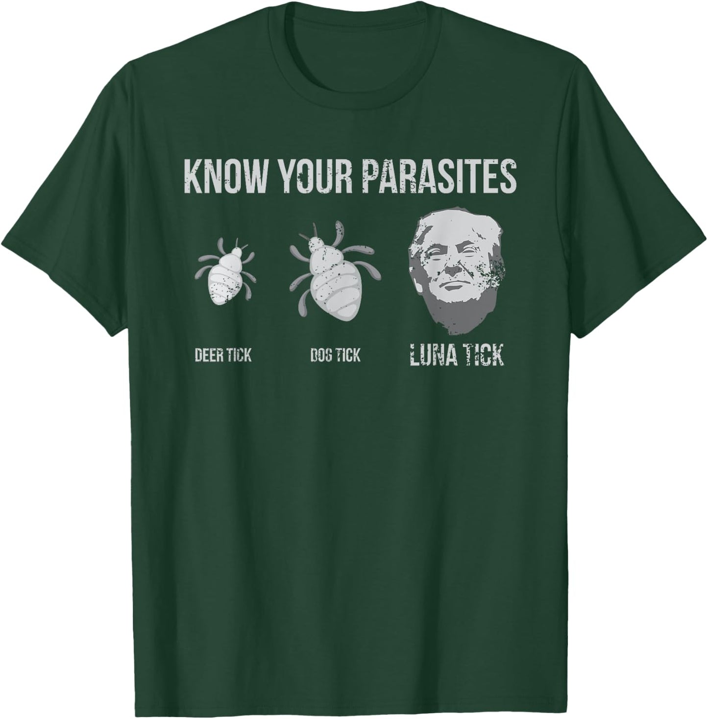 Know Your Parasites - President Donald Trump Shirt T-Shirt - T-Shirt | Forest