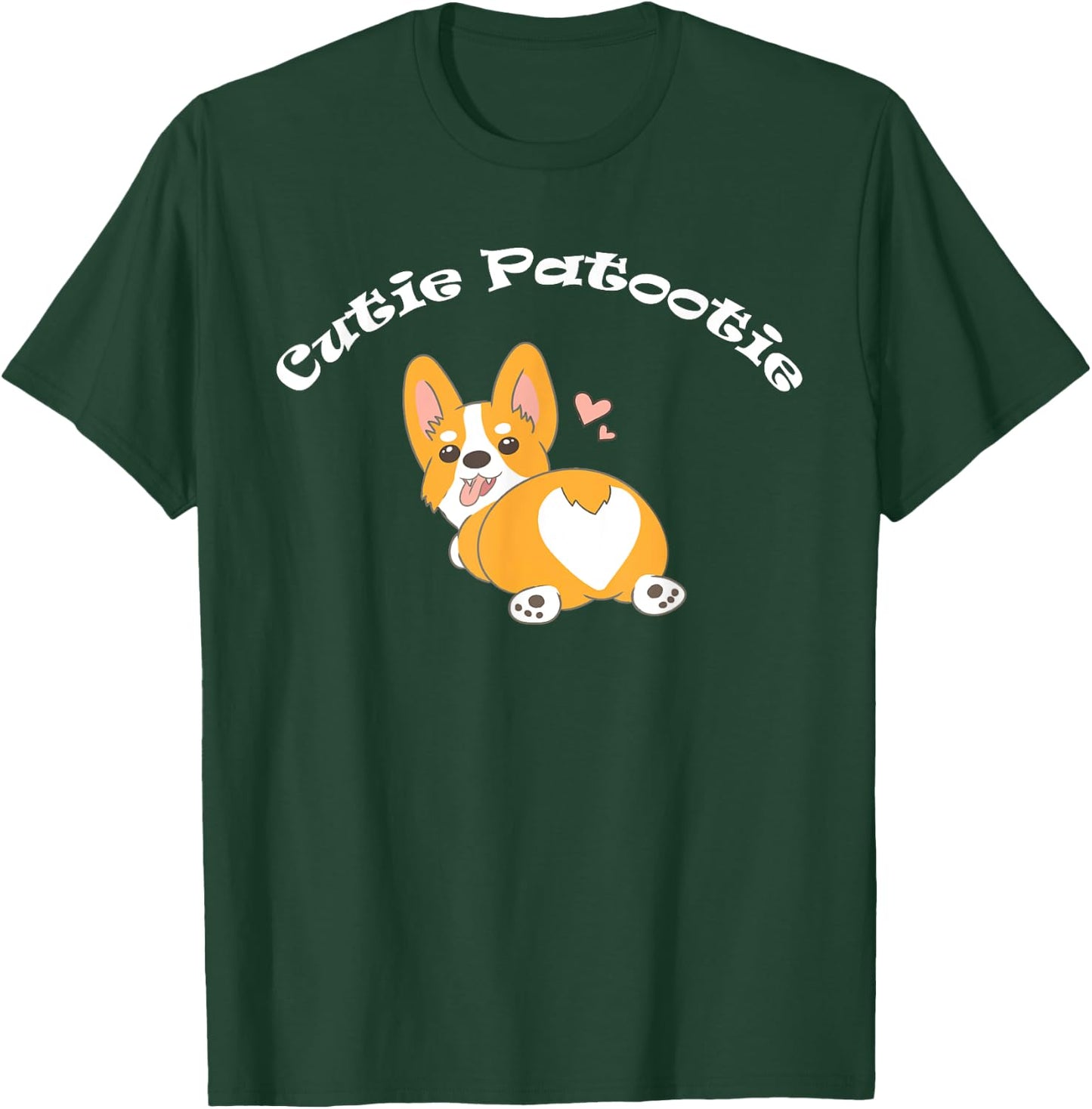 Corgi Shirt - Cutie Patootie Corgi Butt T Shirt T-Shirt - T-Shirt | Forest
