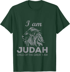 Hebrew Israelite Clothing I Am Judah Lion Child T-Shirt - T-Shirt | Forest