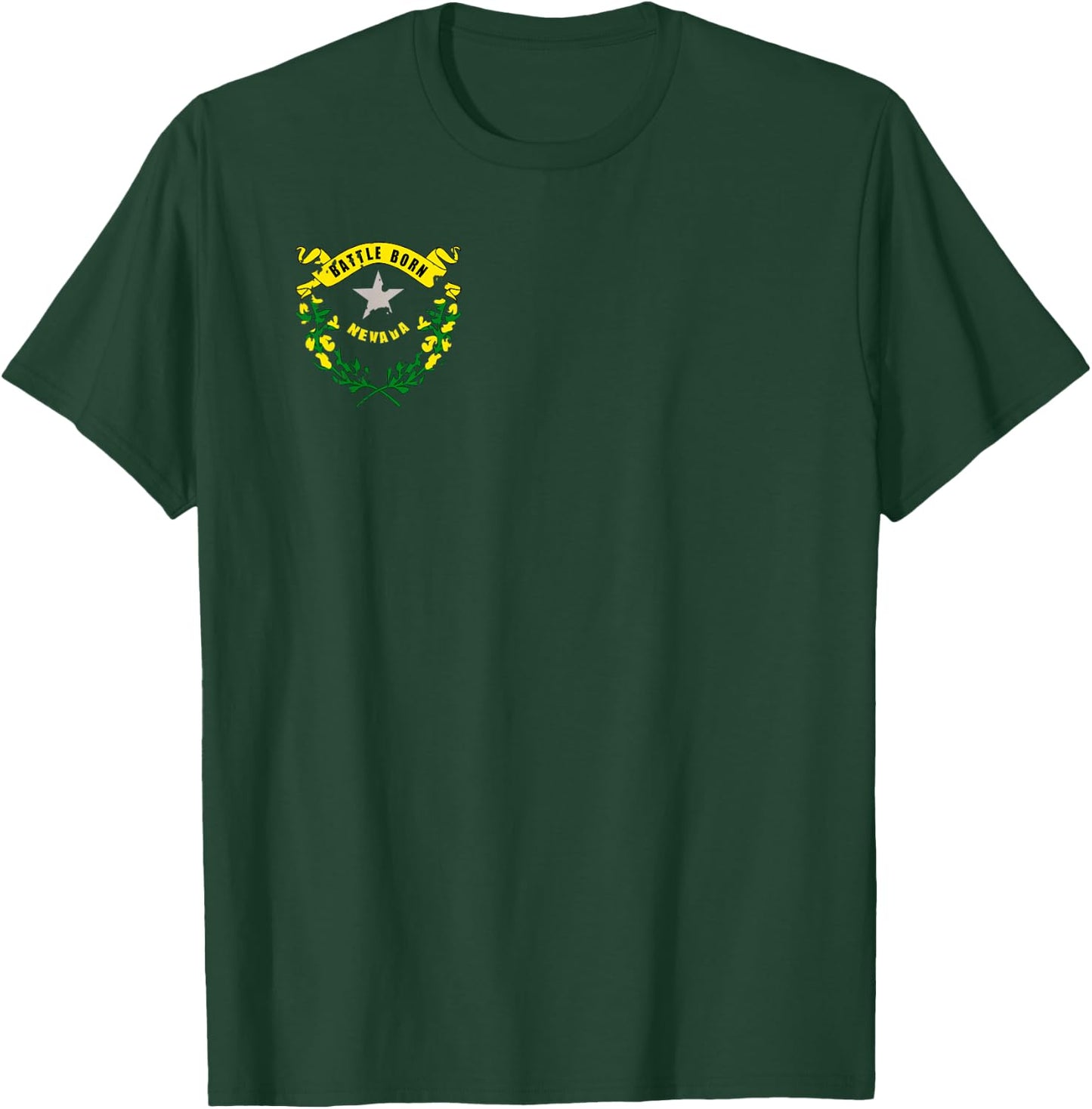 Nevada State Flag Distressed Cool Patriotic T-Shirt - T-Shirt | Forest
