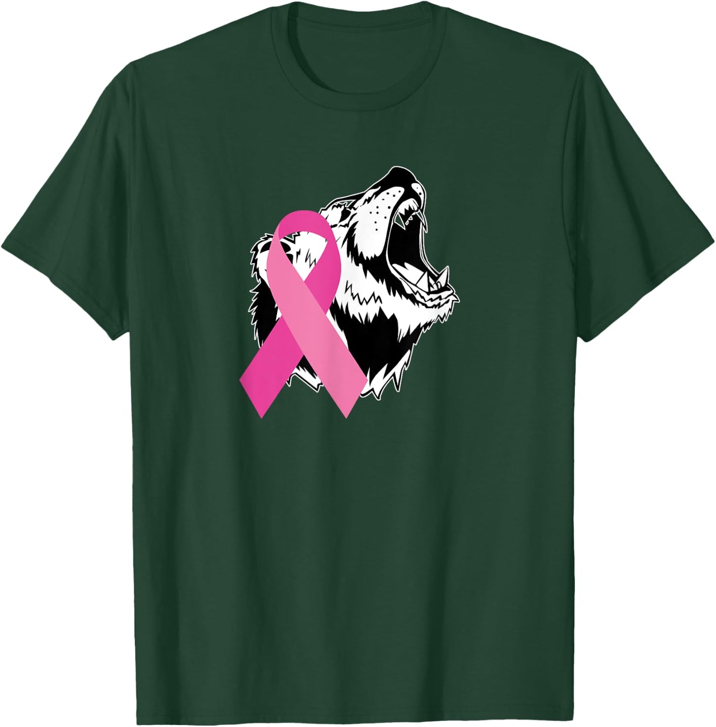 Bear Pink Breast Cancer Awareness T-Shirt - T-Shirt | Forest