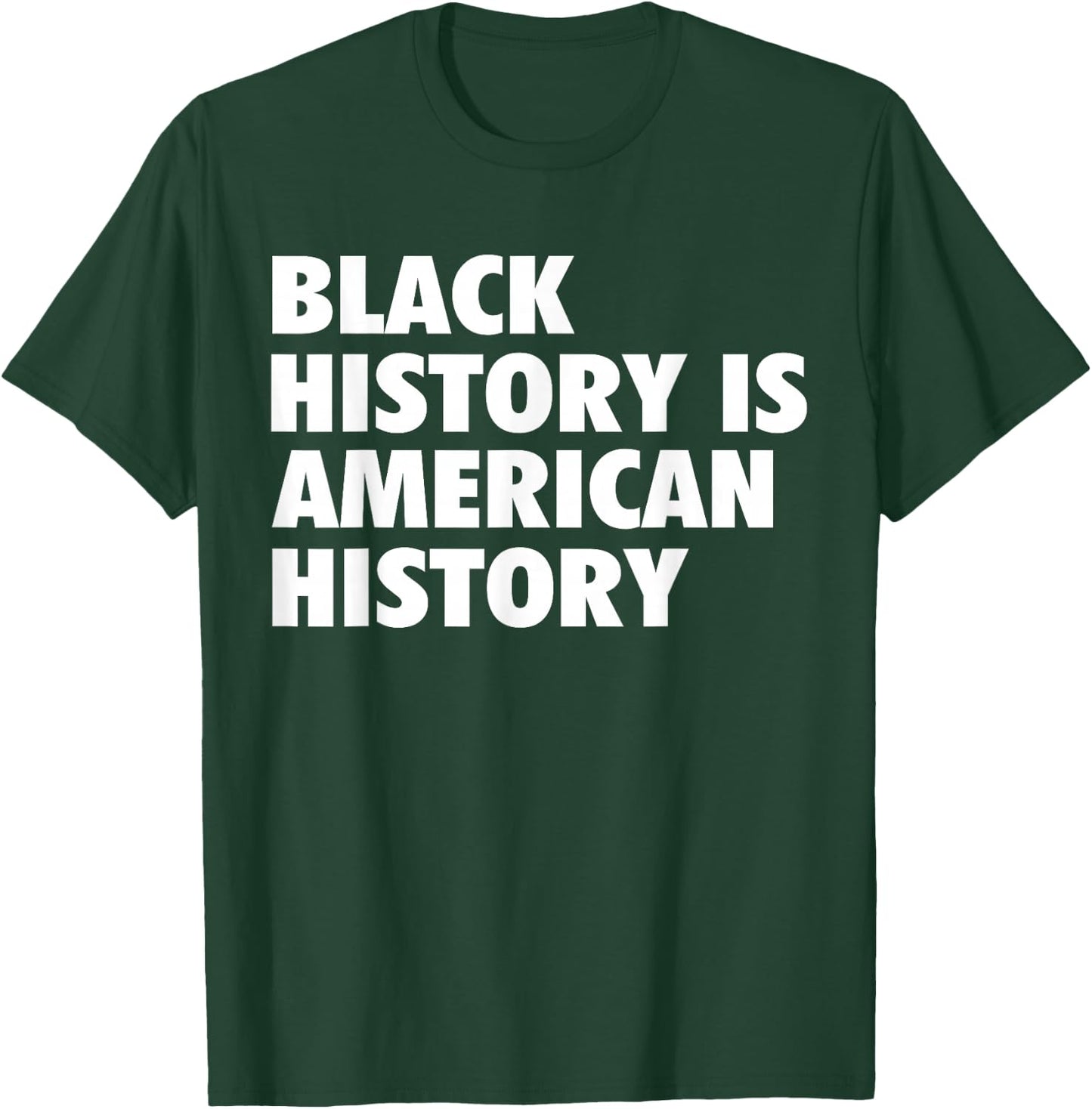 Black History Month Apparel Black History Is American History T-Shirt - T-Shirt | Forest