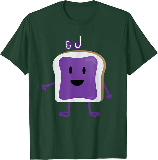 PB&J Jelly Halloween Matching Couples Costume T-Shirt - T-Shirt | Forest