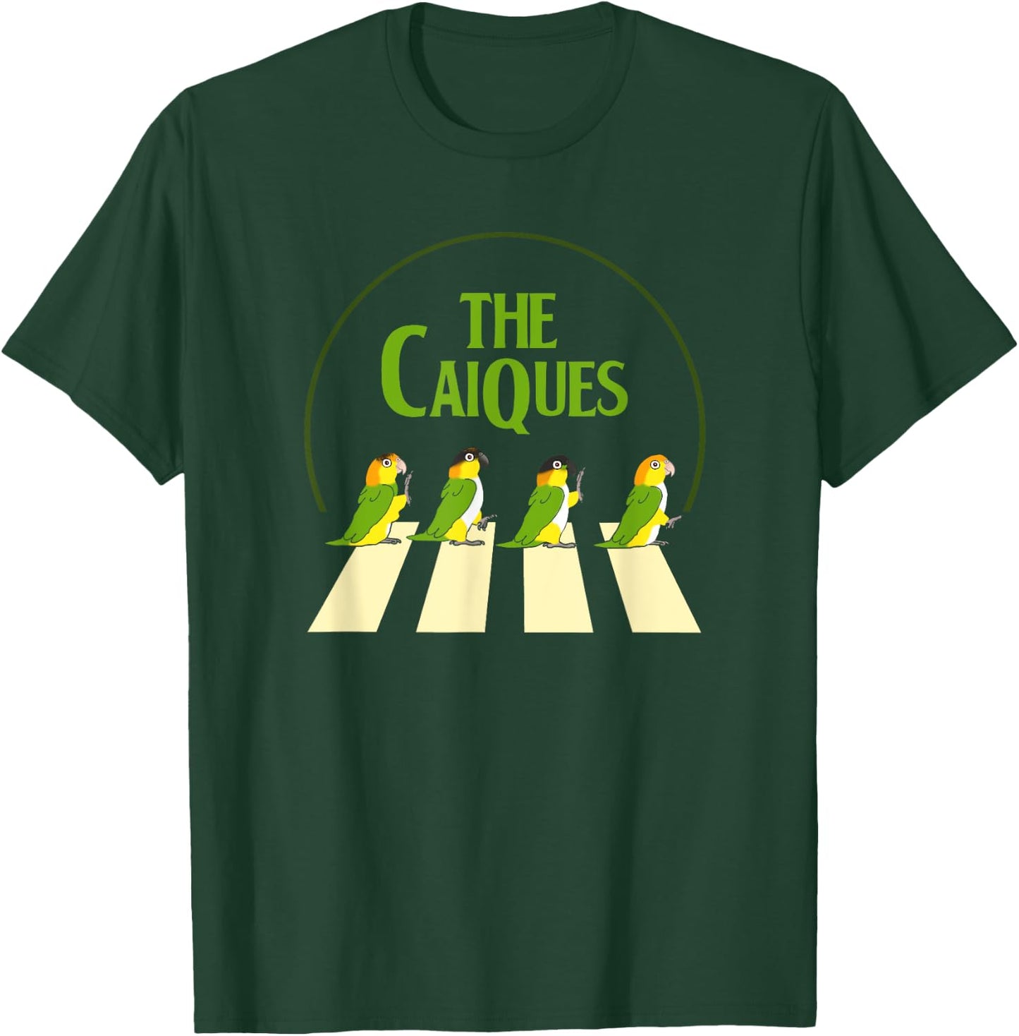 Funny Birb Parrot Pet Doodle Parody, The Caiques T-Shirt - T-Shirt | Forest