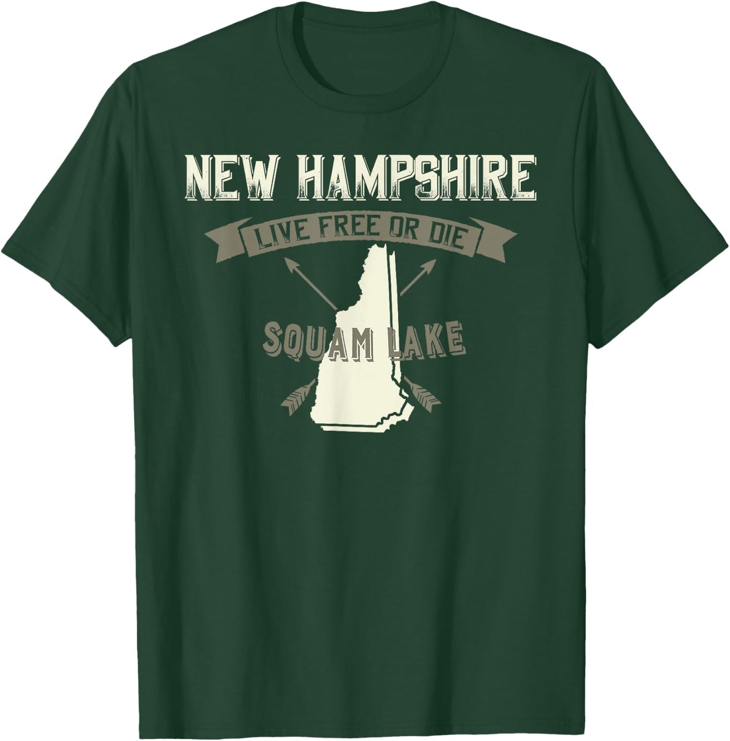 Vintage Squam Lake, New Hampshire T-Shirt - T-Shirt | Forest