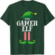 Gamer Elf Matching Family Group Christmas Party Pyjamas T-Shirt - T-Shirt | Forest