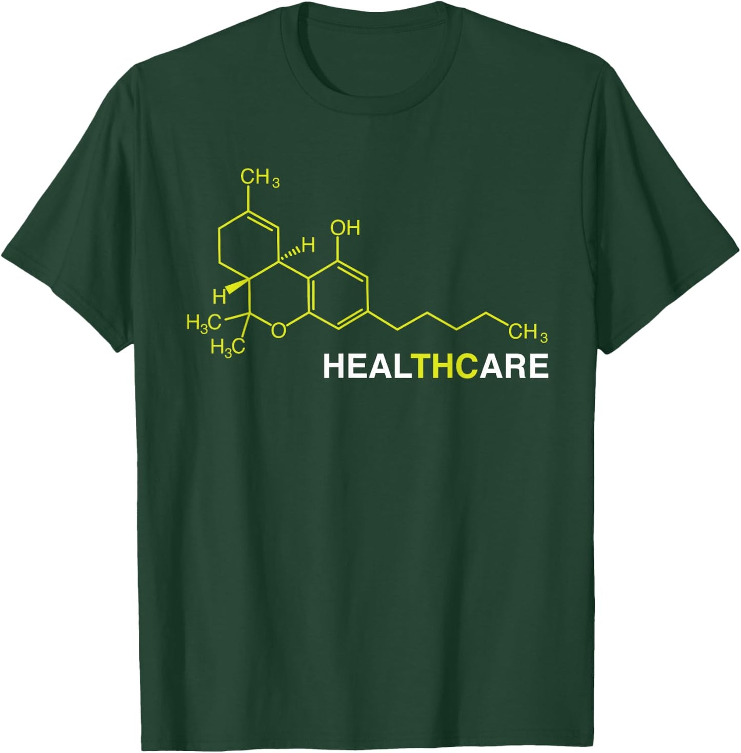 THC Healthcare Cannabis Medical Marijuana T-Shirt - T-Shirt | Forest