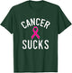 Pink Ribbon Breast Cancer Awareness Month Cancer Sucks T-Shirt - T-Shirt | Forest