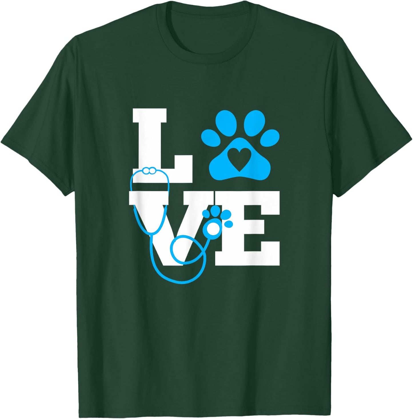 Love Veterinary Medicine Vet Tech Week Teacher Print Women T-Shirt - T-Shirt | Forest
