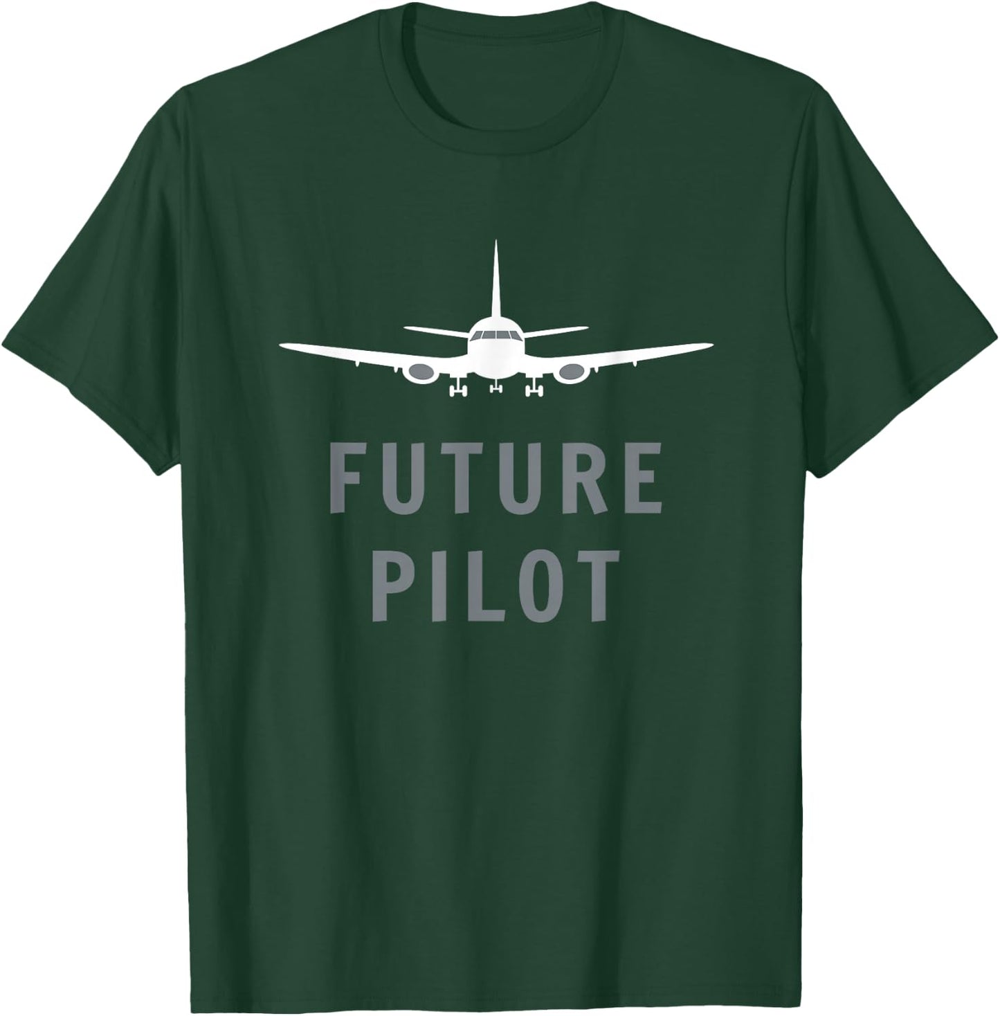 Future Pilot Shirt - Airplane Pilot Aviation Gift T-Shirt - T-Shirt | Forest