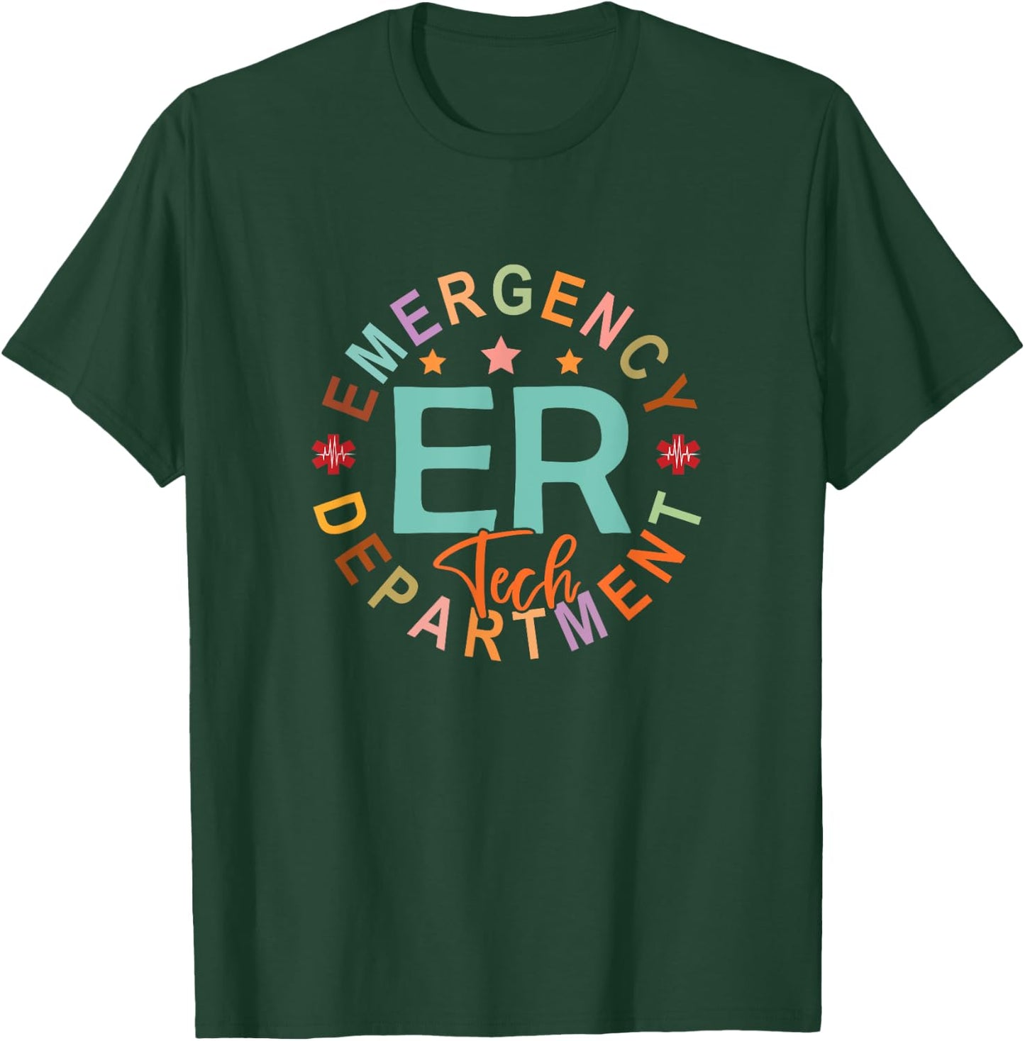 Funny Emergency Department Tech Emergency Room Tech Er Tech T-Shirt - T-Shirt | Forest
