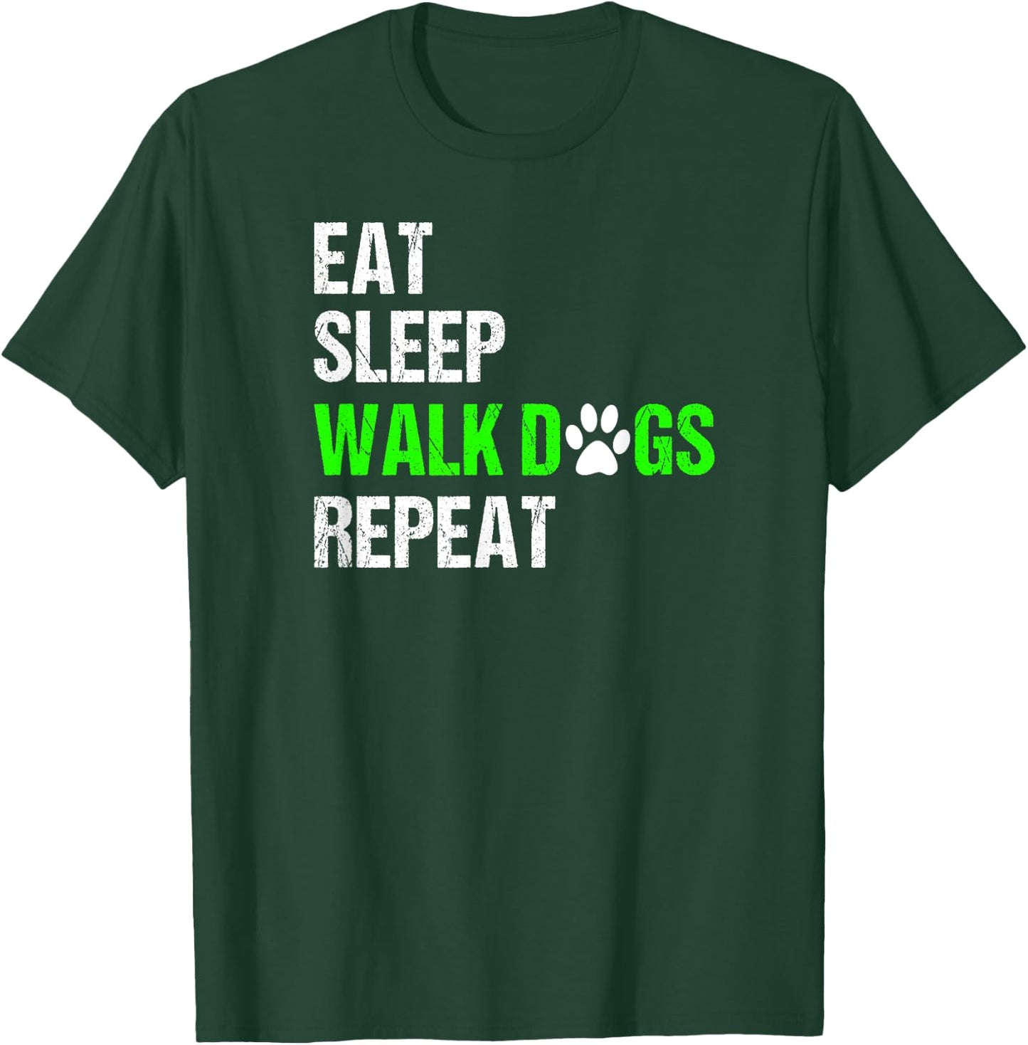 Dog Walker Shirt Dog Walking Gift Dog Lover Women Kids T-Shirt - T-Shirt | Forest