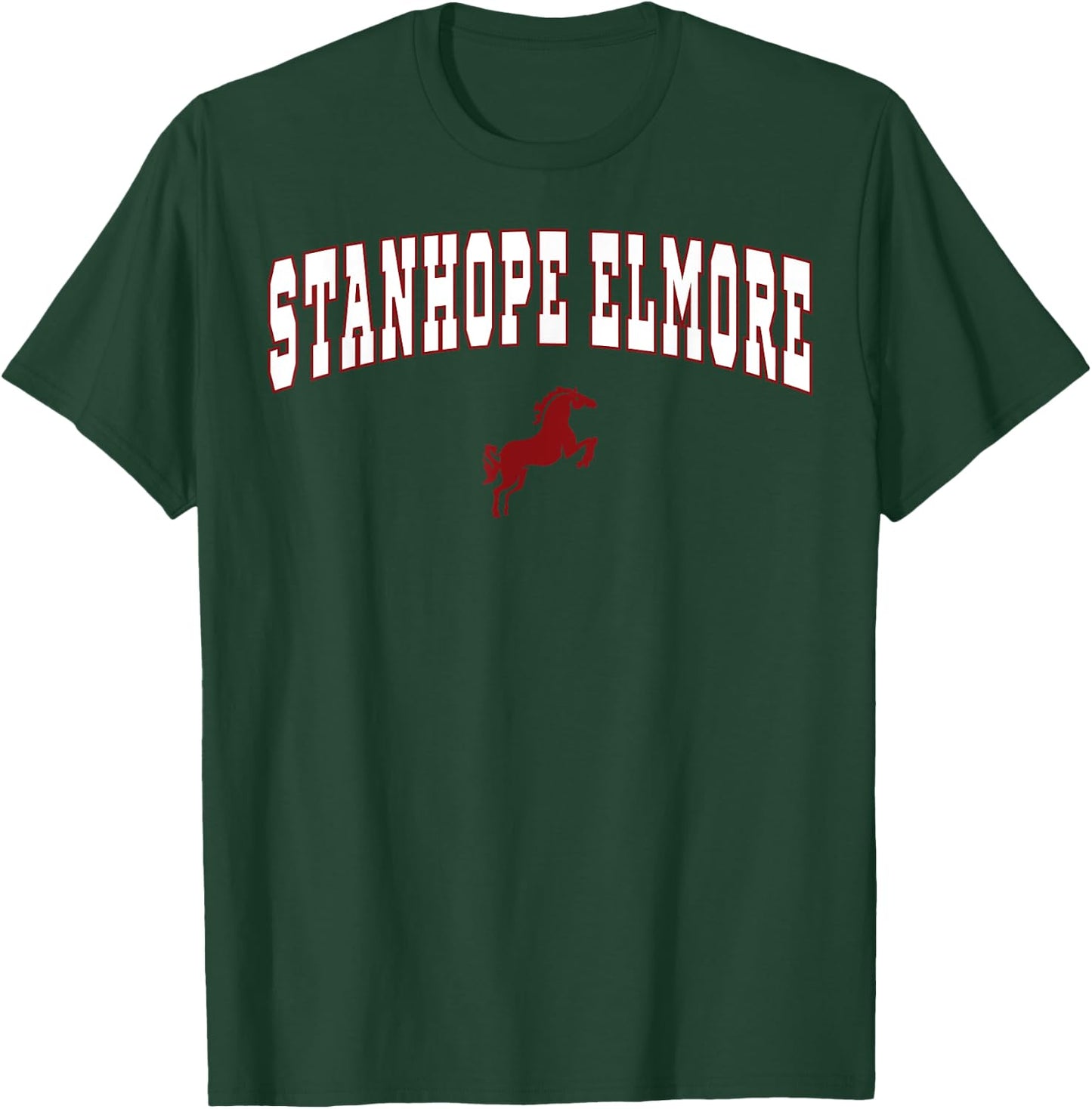 Stanhope Elmore High School Mustangs C2 T-Shirt - T-Shirt | Forest