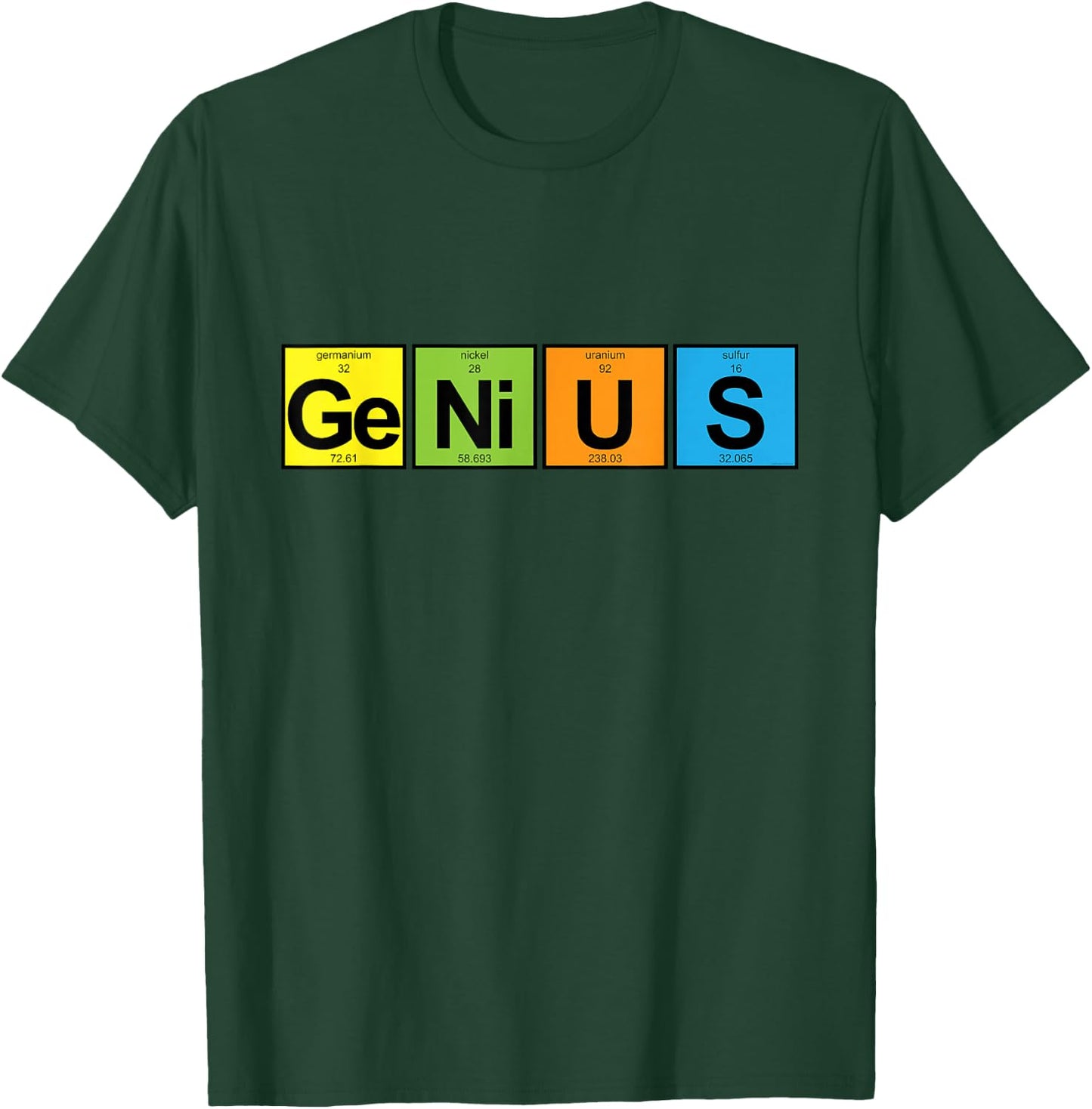 Genius - Periodic Table of Elements T-Shirt - T-Shirt | Forest