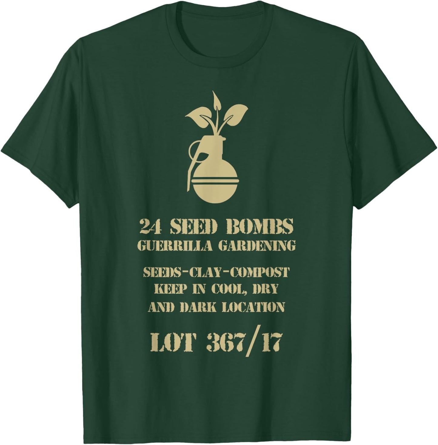 Guerrilla gardening seed bombs, ammo can T-Shirt - T-Shirt | Forest
