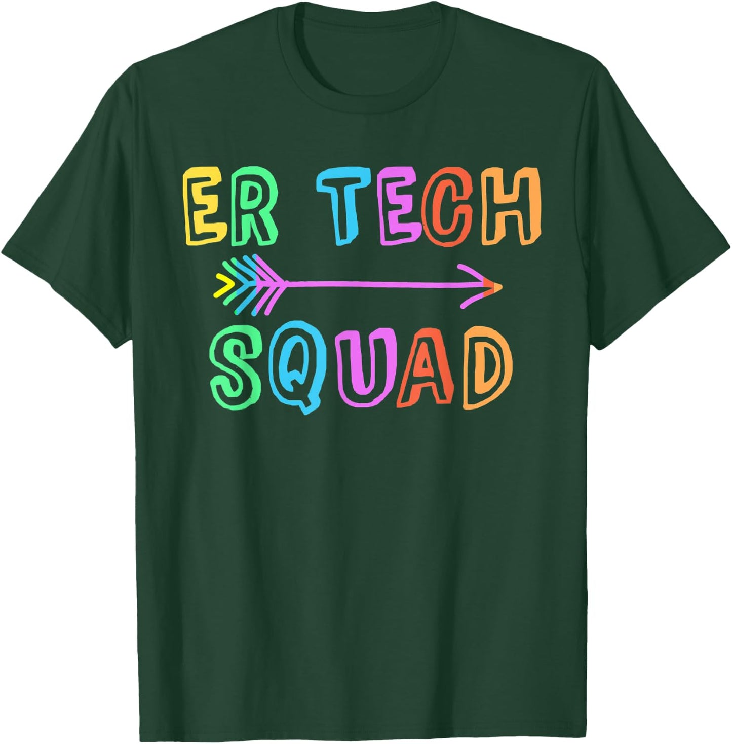 ER Tech Team Emergency Room Technical Crew T-Shirt - T-Shirt | Forest