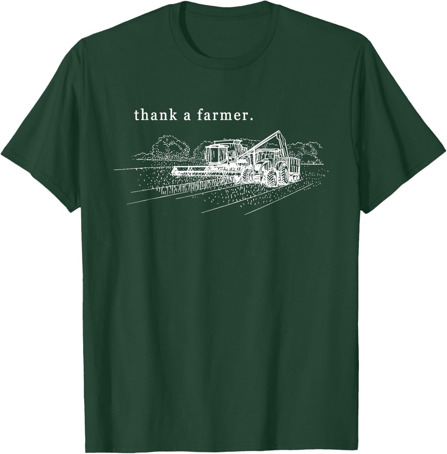 Farming Cattle Thank A Farmer T-Shirt - T-Shirt | Forest
