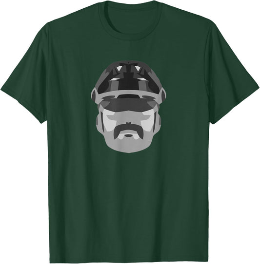 Gay Leather Man Daddy Bear Muir Hat Fetish Kink BDSM T-Shirt - T-Shirt | Forest