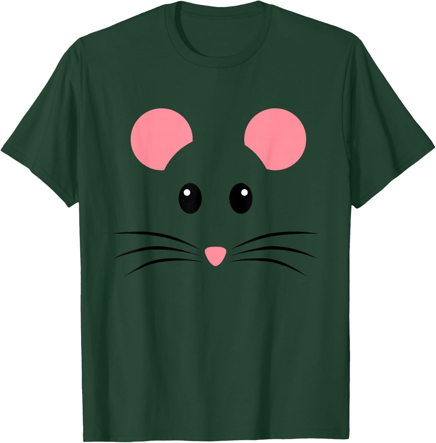 Rat Mouse Face Costume Funny Halloween T-Shirt - T-Shirt | Forest