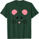 Rat Mouse Face Costume Funny Halloween T-Shirt - T-Shirt | Forest