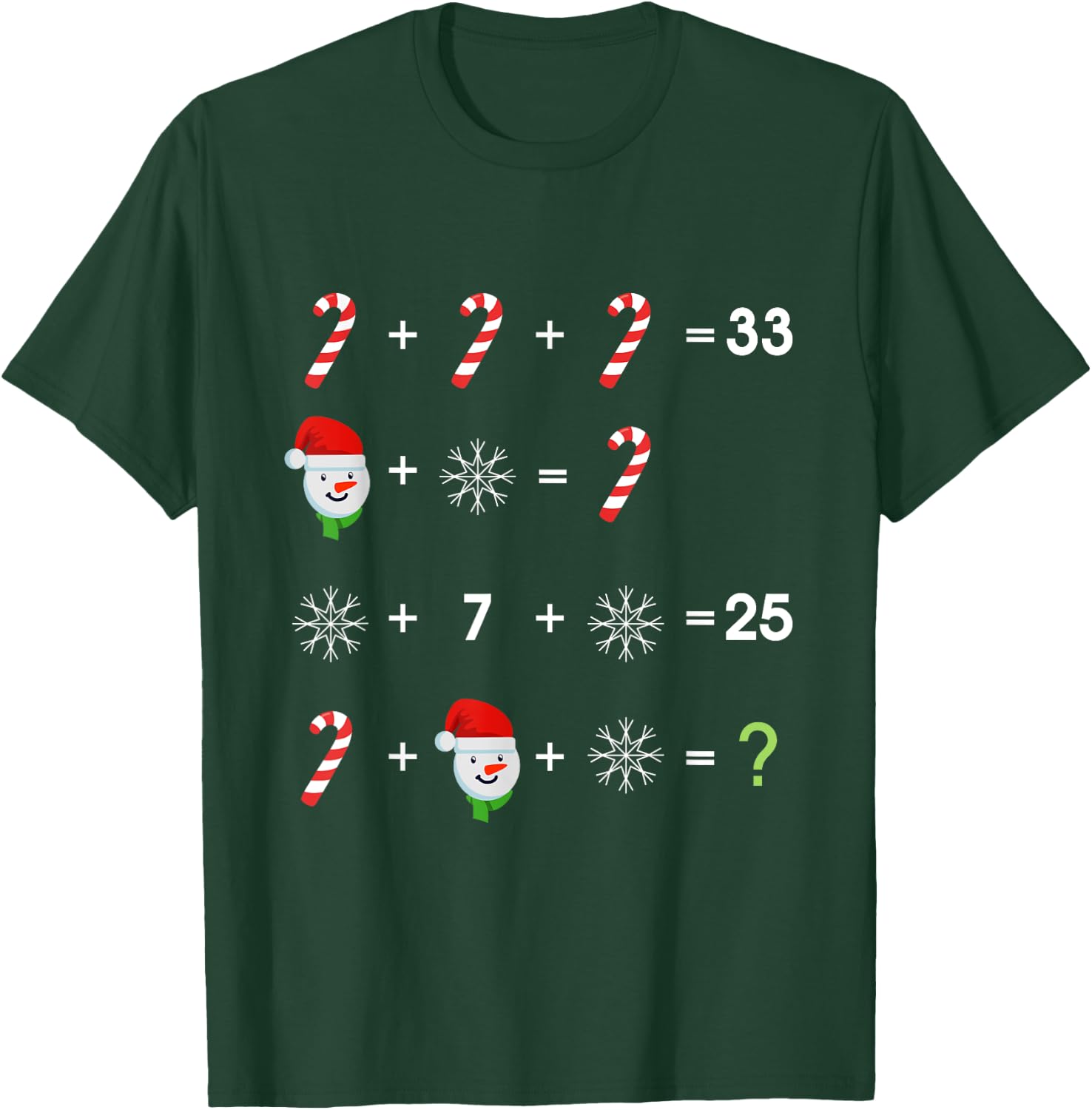 Order of Operations Quiz Funny Math Teacher Christmas Gift T-Shirt - T-Shirt | Forest