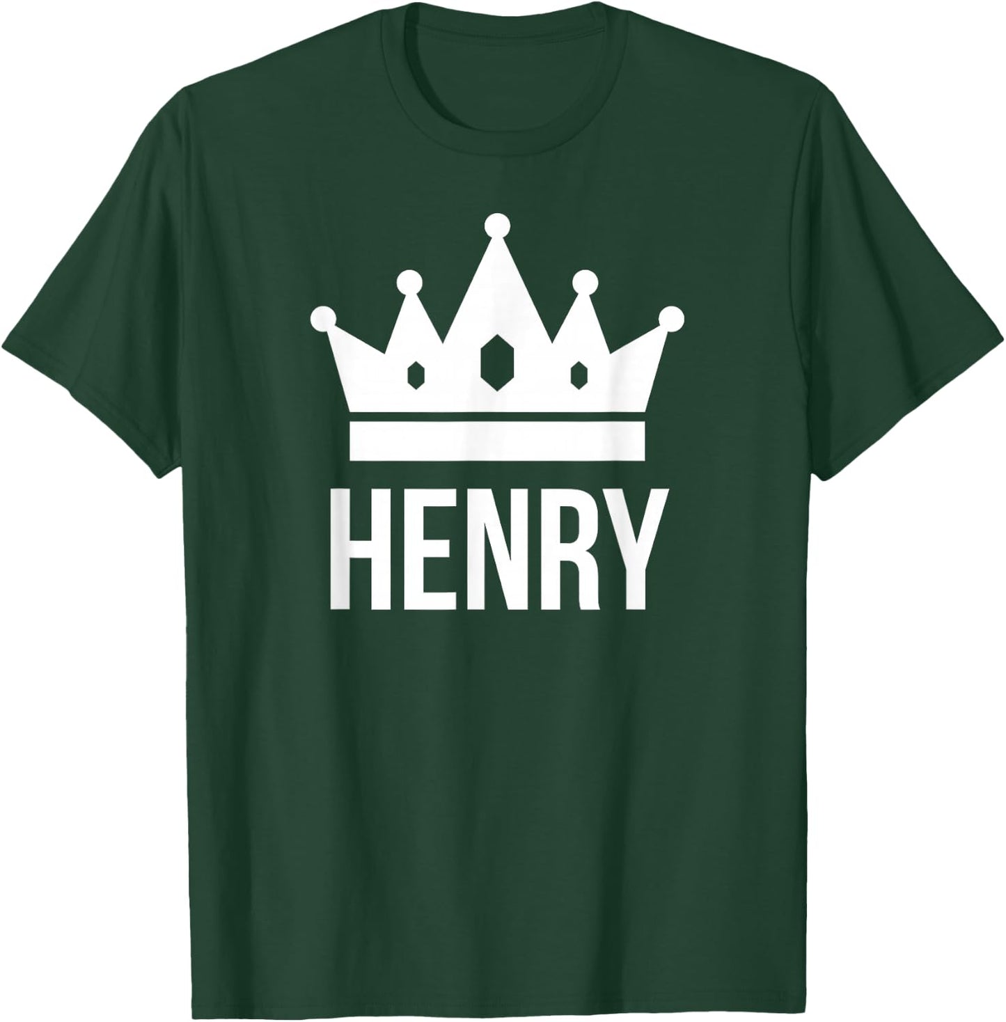 Henry Name Shirt - King Prince Crown Design T-Shirt - T-Shirt | Forest