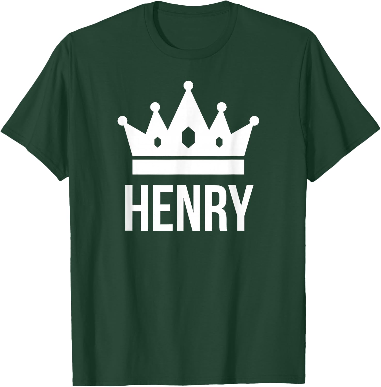 Henry Name Shirt - King Prince Crown Design T-Shirt - T-Shirt | Forest