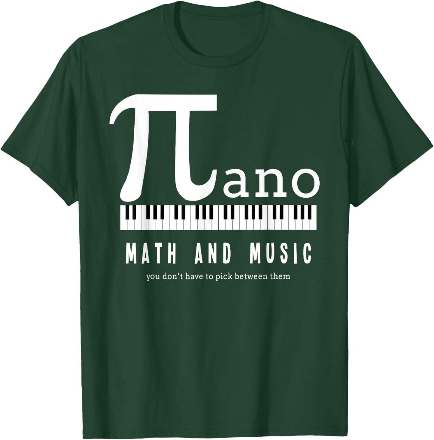 Math and Music Inspired Design T-Shirt - T-Shirt | Forest